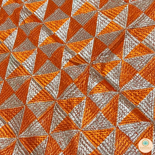 The Tangerine Glam Phulkari Dupatta