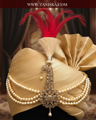 The Dynasty Sun-Drop | Handcrafted Kundan Kalgi