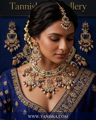 Azure Royale Kundan & Pearl Jewelry Set