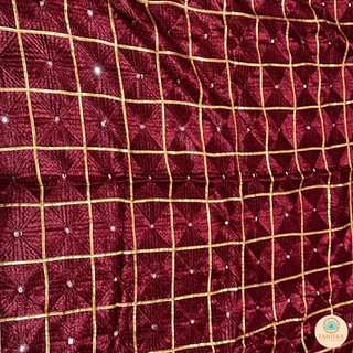 The Maroon Glam Phulkari Dupatta