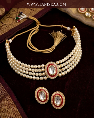 The Noorani Pearl Choker Set