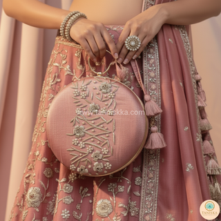 The Dusky Rose Bloom Clutch Bag