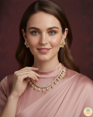 The Aurelia Floral Kundan Necklace Set