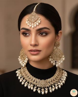 The Majestic Pearl-Cascade Gala Necklace Set