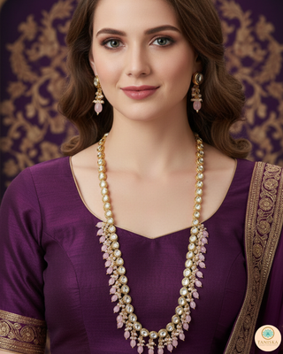 The Sovereign Ishani Heritage Haar (Baby Pink)
