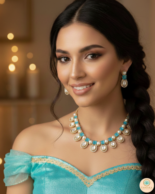 The Verra Necklace Set (Turquoise)