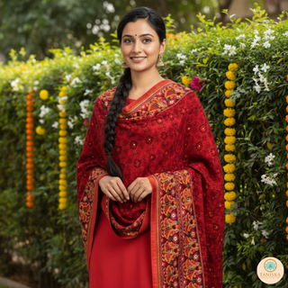 The Dulha-Dulhan Phulkari Dupatta