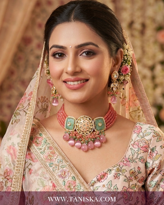 Rose & Mint Meenakari Bridal Set