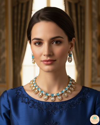 The Verra Necklace Set (Turquoise)