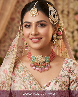 Rose & Mint Meenakari Bridal Set