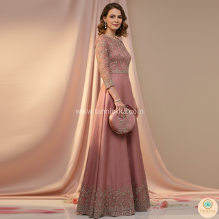 The Dusky Rose Bloom Clutch Bag