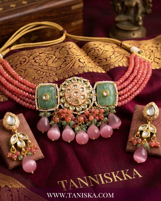 Rose & Mint Meenakari Bridal Set