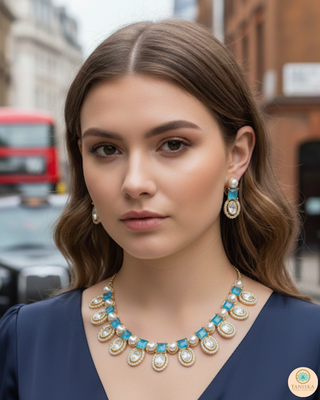 The Verra Necklace Set (Turquoise)