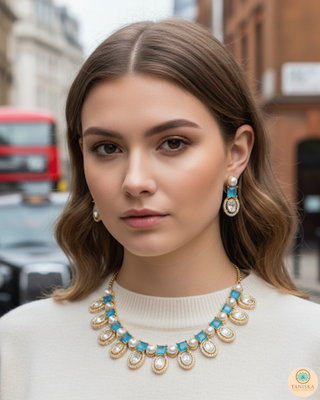 The Verra Necklace Set (Turquoise)