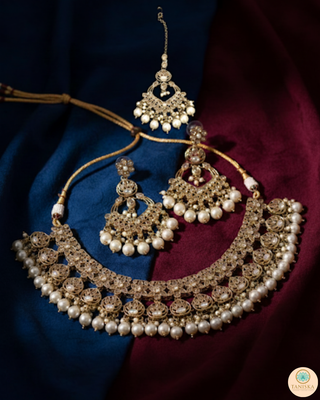 The Royal Pearl-Droplet Necklace Set