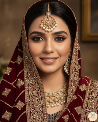 The Royal Pearl-Droplet Necklace Set