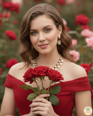 The Verra Necklace Set (Red)