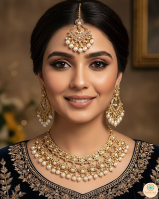 The Royal Pearl-Droplet Necklace Set
