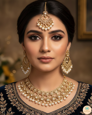 The Royal Pearl-Droplet Necklace Set