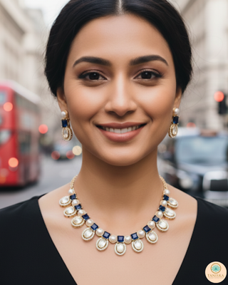 The Verra Necklace Set (Royal Blue)