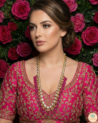 The Sovereign Ishani Ruby-Tone Heritage Haar (Hot Pink)