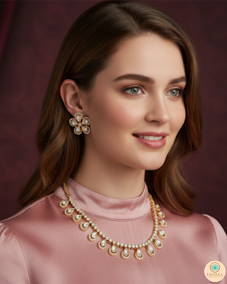 The Aurelia Floral Kundan Necklace Set