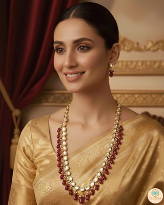 The Sovereign Ishani Ruby-Tone Heritage Haar (Hot Pink)