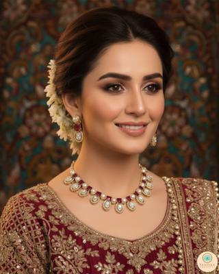 The Verra Necklace Set (Red)
