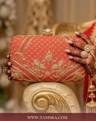 The Vermillion Heritage Bridal Clutch