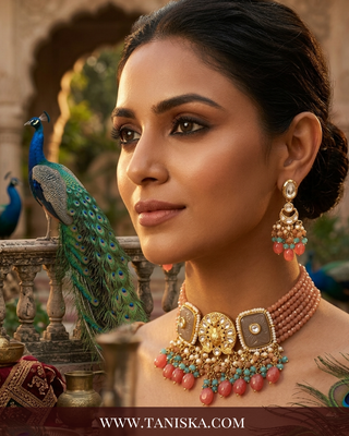 The Mayura Imperial Meenakari Choker Set