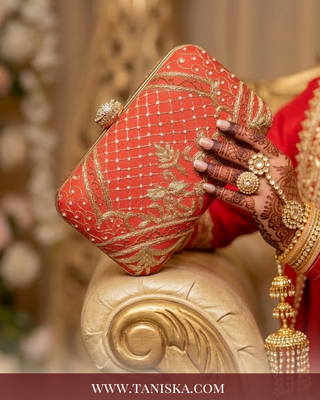 The Vermillion Heritage Bridal Clutch