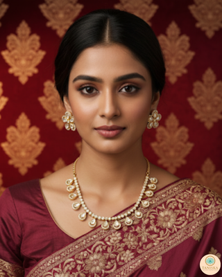 The Aurelia Floral Kundan Necklace Set