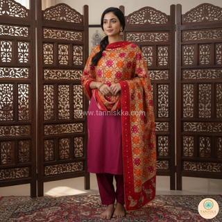 The Bridal Shagun Phulkari Dupatta