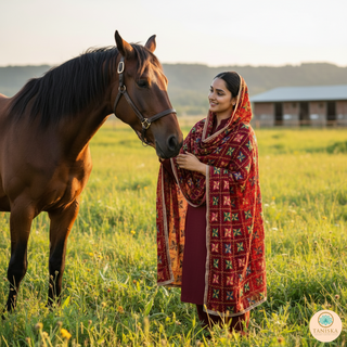 The Rose Garden Phulkari Dupatta