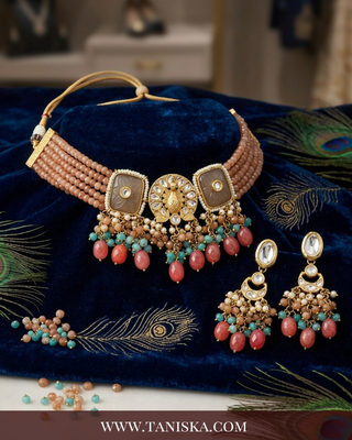 The Mayura Imperial Meenakari Choker Set
