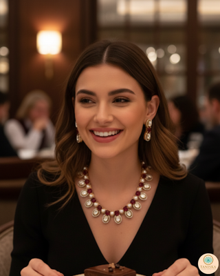 The Verra Necklace Set (Red)