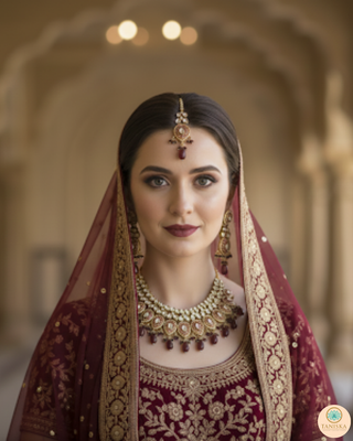 The Ruby Rose Meenakari Necklace Set - Uncut Kundan