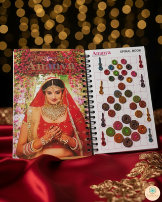 Golden Swarovski Style Maharani Bindi Book - Bindi Book
