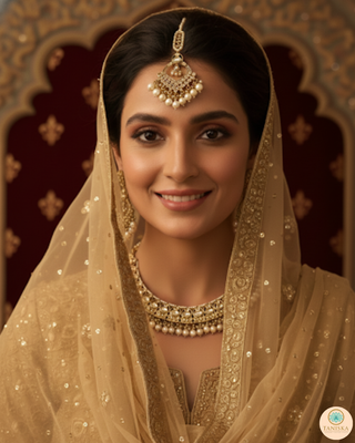 The Majestic Pearl-Droplet Necklace Set