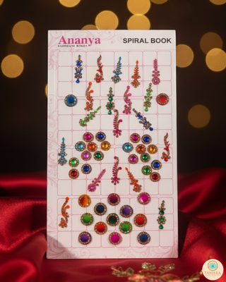 Golden Swarovski Style Maharani Bindi Book - Bindi Book
