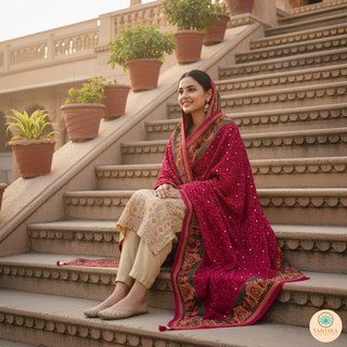 The Dholi Baarat Phulkari Dupatta