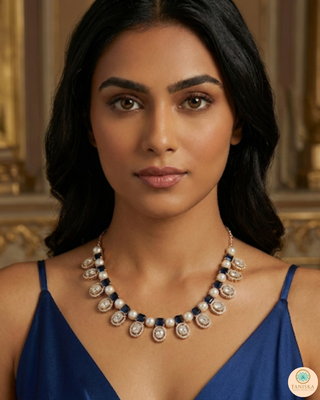 The Verra Necklace Set (Royal Blue)