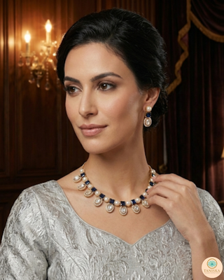 The Verra Necklace Set (Royal Blue)