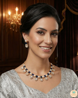 The Verra Necklace Set (Royal Blue)