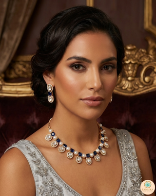 The Verra Necklace Set (Royal Blue)