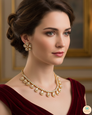 The Aurelia Floral Kundan Necklace Set