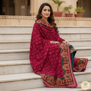The Dholi Baarat Phulkari Dupatta