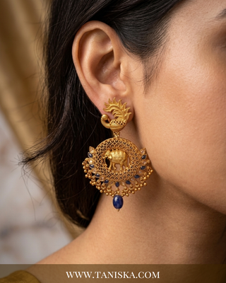 Royal Polki & Emerald Jhumkas