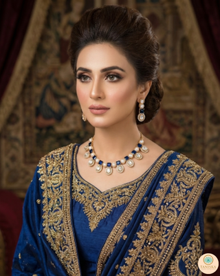 The Verra Necklace Set (Royal Blue)