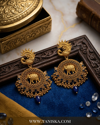 Royal Polki & Emerald Jhumkas